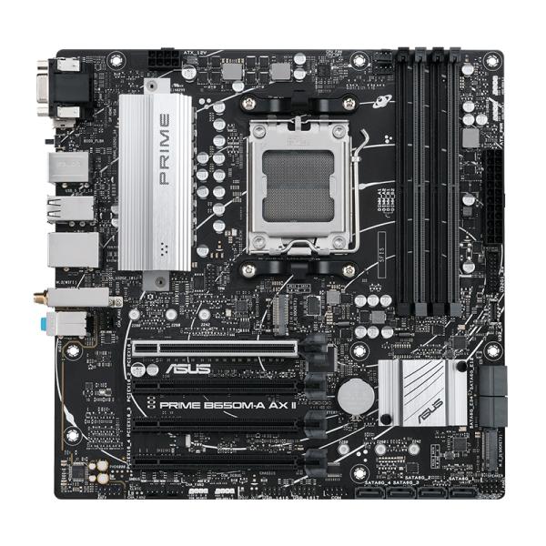 TARJETA MADRE ASUS PRIME B650M-A AX II AM5 MICRO-ATX DDR5 NEGRO