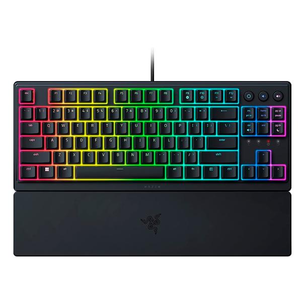 TECLADO GAMING RGB RAZER ORNATA V3 TKL MEMBRANA AL&Aacute;MBRICO USB INGL&Eacute;S RZ03-04880200-R3U1 NEGRO