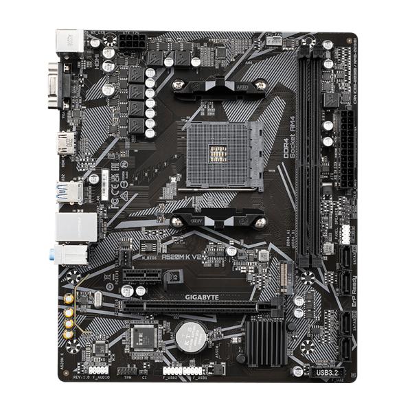 TARJETA MADRE GIGABYTE A520M K V2 AM4 MICRO-ATX DDR4 NEGRO