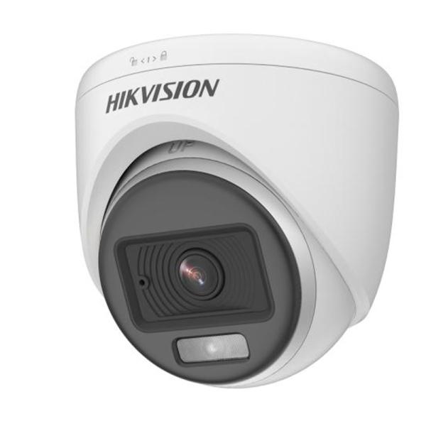 CAMARA TURRET HIKVISION DS-2CE70DF0T-PFS 2 MP COLORVU LUZ BLANCA HASTA 20 M 327800168 BLANCO