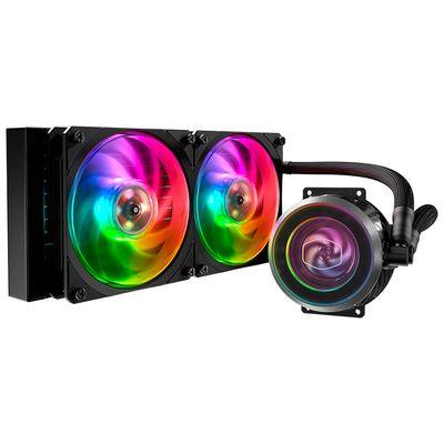 ENFRIAMIENTO LIQUIDO RGB COOLER MASTER MASTERLIQUID ML240 VIVID AIO 240MM MLY-L24M-A18PK-R1 NEGRO