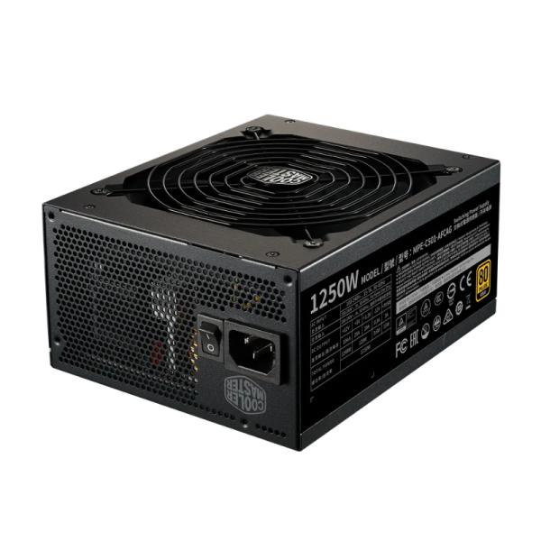 FUENTE DE PODER COOLER MASTER MWE GOLD 1250 V2 ATX 3.0 1250W 80 PLUS GOLD FULL MODULAR ATX MPE-C501-AFCAG-3U2 NEGRO