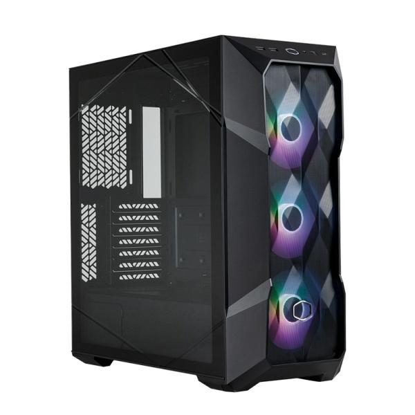 CASE GAMING RGB COOLER MASTER MASTERBOX TD500 MESH V2 MID TOWER VENTILADORES 3 DE 120MM CON VIDRIO LATERAL Y MALLA FRONTAL TD500V2-KGNN-S00 NEGRO