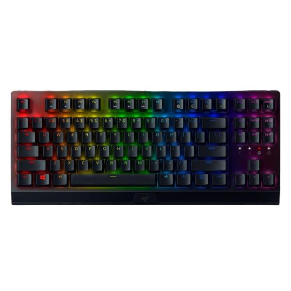 TECLADO GAMING RGB RAZER BLACKWIDOW V3 TKL MEC&Aacute;NICO AL&Aacute;MBRICO USB ESPA&Ntilde;OL SWITCH AMARILLO RZ03-03492300-R311 NEGRO