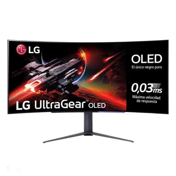 MONITOR LG 45 PULG 45GR95QE-B FHD IPS 3440 X1440 240HZ DP HDMI OLED CURVO