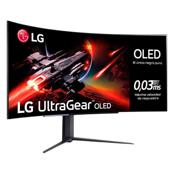 MONITOR LG 45 PULG 45GR95QE-B FHD IPS  3440 X1440 240HZ DP HDMI OLED CURVO