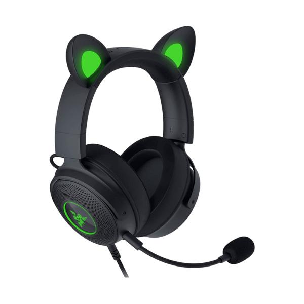 HEADSET GAMING RGB RAZER KRAKEN KITTY V2 PRO AL&Aacute;MBRICO USB NASA RZ04-04510100-R3U1 NEGRO