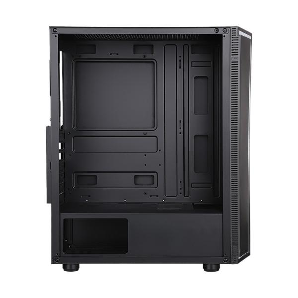 CASE GAMING RGB EAGLE WARRIOR CG33RXRA001C VENTILADORES 3 DE 120MM CON VIDRIO LATERAL Y TIRA RGB NEGRO