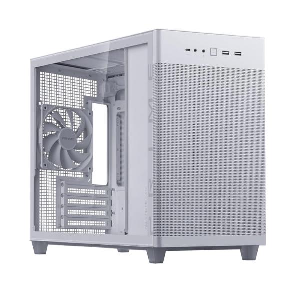 CASE ASUS PRIME AP201 MINI TOWER SIN VENTILACIÓN INCLUIDA CON MALLA LATERAL Y FRONTAL 90DC00G3-B38000 BLANCO