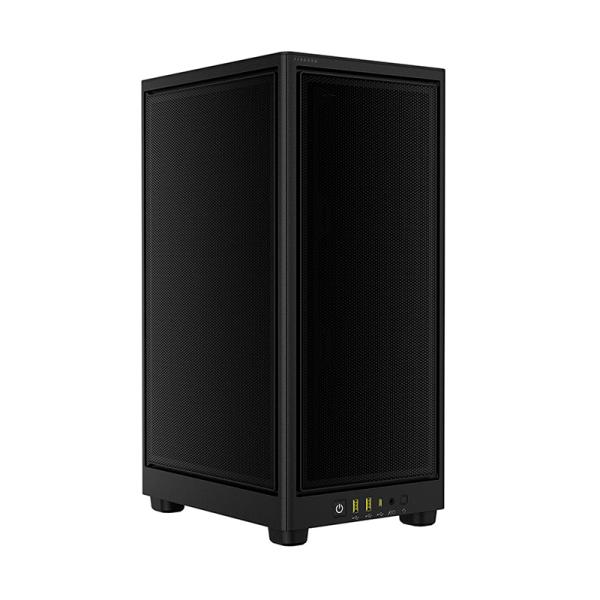 CASE CORSAIR 2000D AIRFLOW MINI TOWER SIN VENTILACIÓN INCLUIDA CON REJILLAS DE ACERO CC-9011244-WW NEGRO