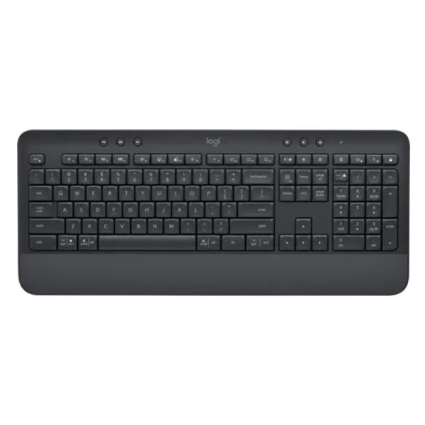 TECLADO LOGITECH K650 SIGNATURE MEMBRANA INALÁMBRICO BLUETOOTH INGLÉS 920-010908 NEGRO