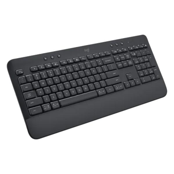 TECLADO LOGITECH K650 SIGNATURE MEMBRANA INALÁMBRICO BLUETOOTH INGLÉS 920-010908 NEGRO
