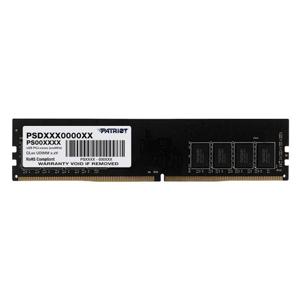 MEMORIA RAM PC 8GB PATRIOT SIGNATURE DDR4 2400MHz CL17 1.2V PSD48G240081 SL NEGRO