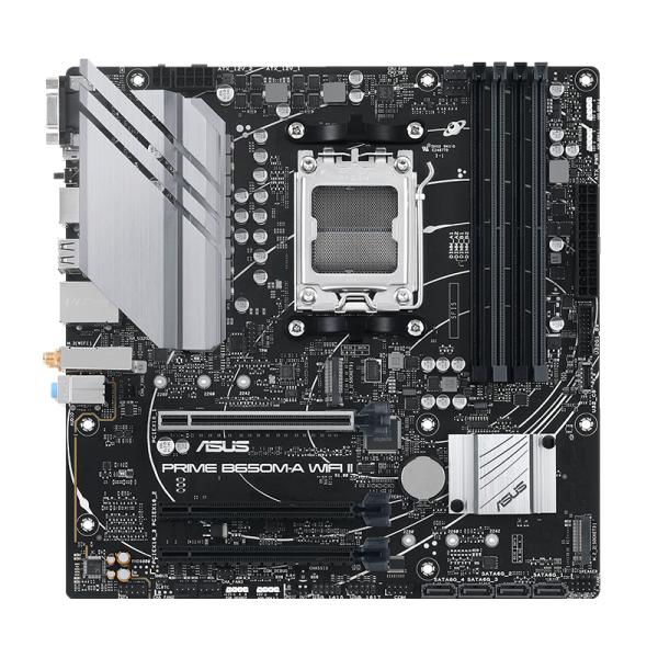 TARJETA MADRE ASUS PRIME B650M-A WIFI II AM5 M-ATX DDR5 90MB1EG0-M0EAY0 NEGRO / BLANCO