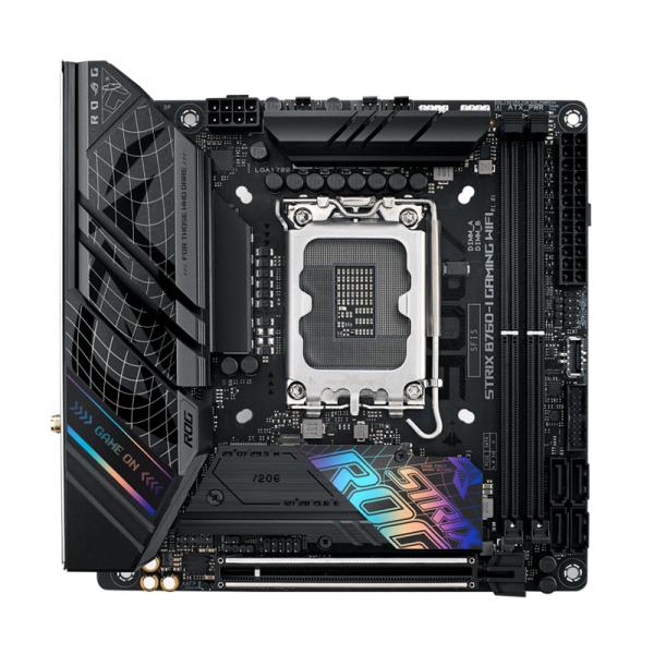TARJETA MADRE ASUS ROG STRIX GAMING B760-I GAMING WIFI LGA1700 MINI-ITX DDR5 90MB1D90-M0AAY0 NEGRO