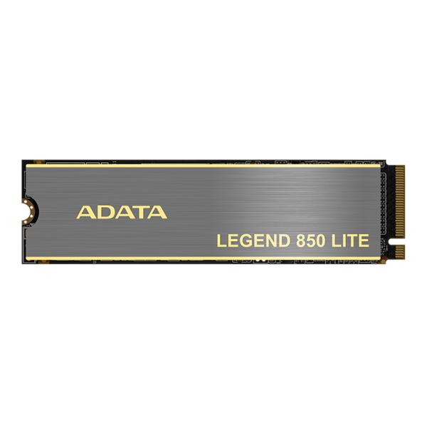 HD INTERNO SOLIDO 500GB ADATA LEGEND LITE 850 M.2 2280 PCIE GEN4 X4 NVME 5000MB/S / 4200MB/S ALEG-850L-500GCS NEGRO