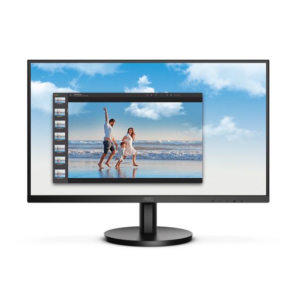 MONITOR 23.8" AOC 24B3HM FHD 1920X1080 100 HZ VGA PLANO SLIM