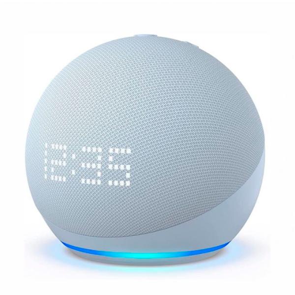 AMAZON ECHO DOT GEN 5 CON RELOJ 840080557885 AZUL