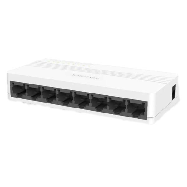 SWITCH HIKVISION DS-3E0108D-E (O-STD)/US 8 PUERTOS FAST ETHERNET 10/100 MBPS NO ADMINISTRABLE 301802627 BLANCO