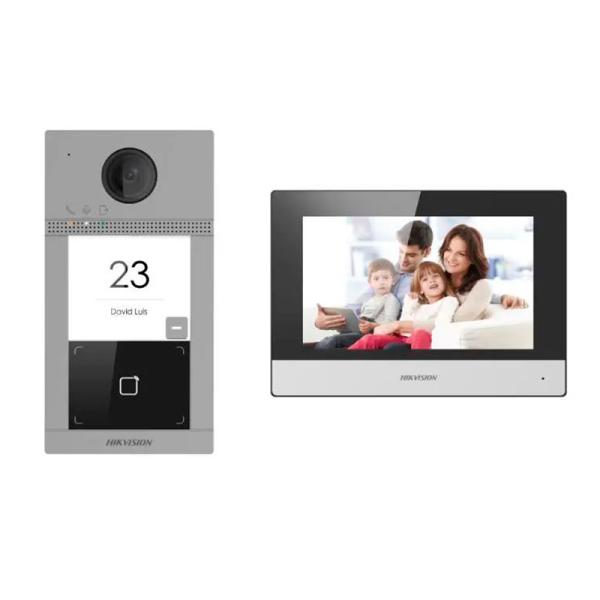 KIT VIDEO PORTERO CONTROL DE ACCESO IP HIKVISION DS-KIS604-P C-O-STD 305303808