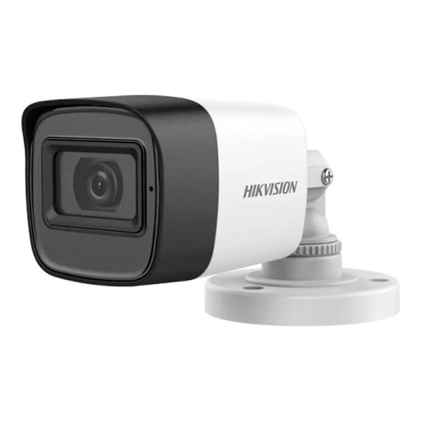 CAMARA MINI BULLET HIKVISION DS-2CE16H0T-ITPF(2.8MM) EXIR 2.0 CON ALCANCE IR HASTA 20 M IP67 300512121 BLANCO