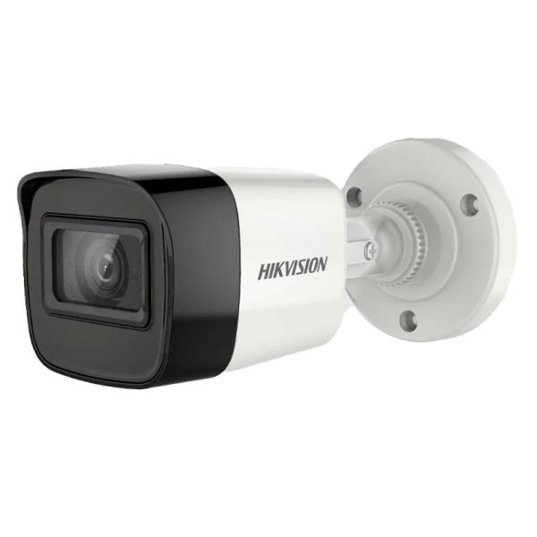 CAMARA MINI BULLET HIKVISION DS-2CE16U1T-ITPF 4K 8 MP EXIR 2.0 CON ALCANCE IR HASTA 30 M IP67 300510419 BLANCO