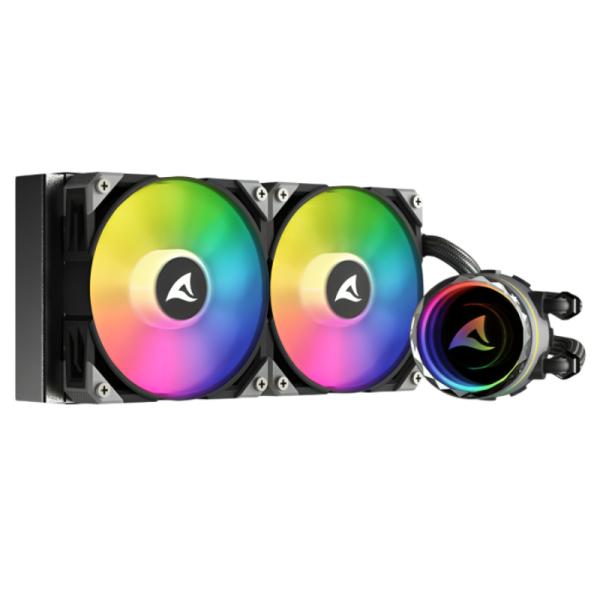 ENFRIAMIENTO LIQUIDO SHARKOON S80 RGB AIO 240MM 4044951038008 NEGRO