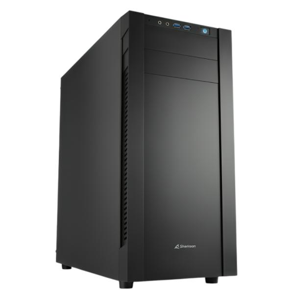 CASE GAMING SHARKOON S25-V MID TOWER VENTILADORES 2 DE 120MM 4044951019298 NEGRO