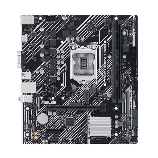 TARJETA MADRE ASUS PRIME H510M-K R2.0 LGA1200 M-ATX DDR4 90MB1E80-M0EAY0 NEGRO / BLANCO