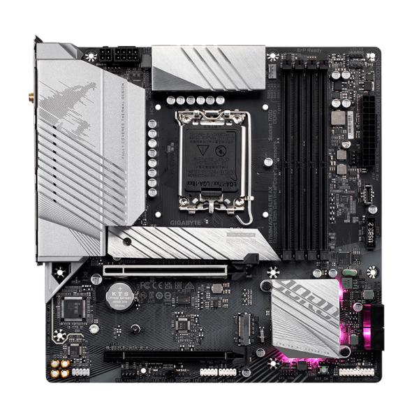 TARJETA MADRE GIGABYTE B760M AORUS ELITE AX LGA1700 MICRO ATX DDR5 NEGRO / BLANCO