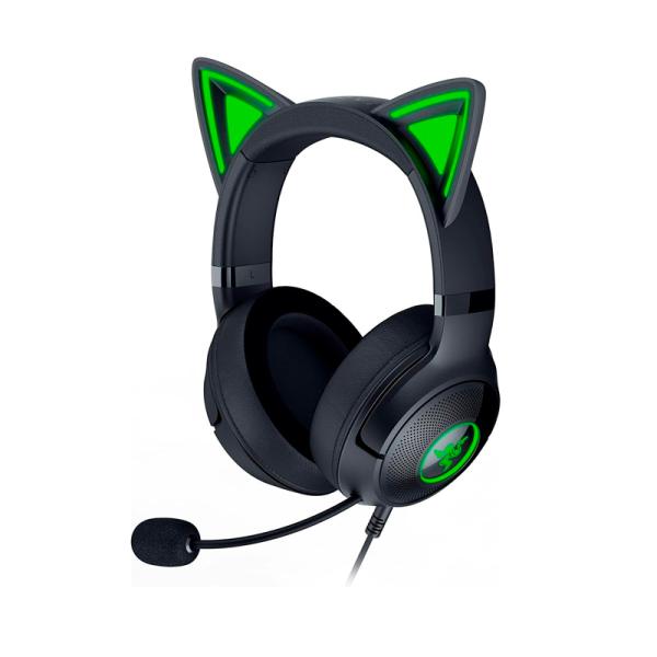 HEADSET GAMING RGB RAZER KRAKEN KITTY V2 AL&Aacute;MBRICO USB NASA RZ04-04730100-R3U1 NEGRO