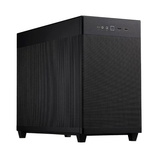 CASE ASUS PRIME AP201 MINI TOWER SIN VENTILACI&Oacute;N INCLUIDA CON MALLA LATERAL Y FRONTAL 90DC00G0-B38010 NEGRO