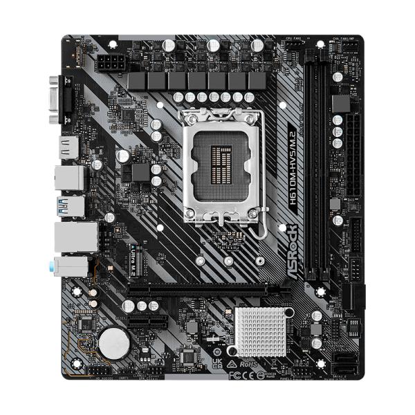 TARJETA MADRE ASROCK H610M- HVS/M.2 R2.0 LGA1700 MICRO-ATX DDR4 90-MXBJJ0-A0UAYZ NEGRO / BLANCO