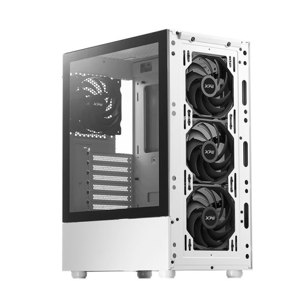 CASE GAMING ADATA XPG VALOR MESH MID TOWER VENTILADORES 4 DE 120MM CON VIDRIO LATERAL VALORMESHMT-WHCWW BLANCO