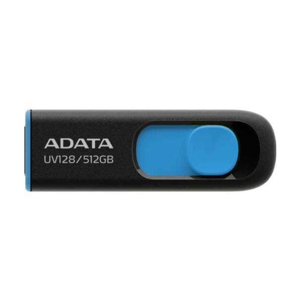 MEMORIA USB 512GB ADATA UV128 USB-A  3.2 GEN 1 AUV128-512G-RBE NEGRO / AZUL