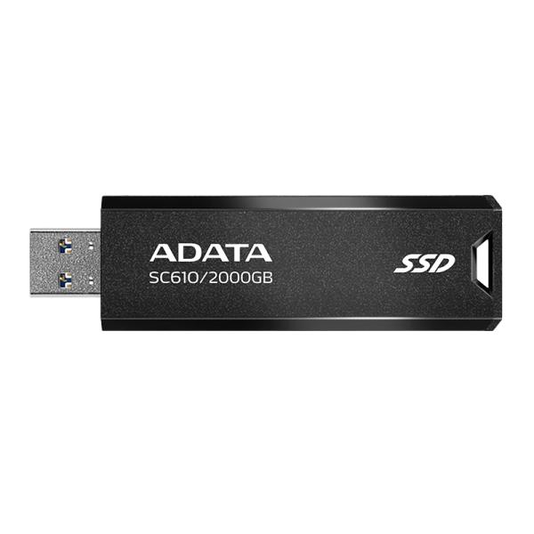 HD SOLIDO EXTERNO 2TB ADATA SC610 USB 3.2 GEN 2 USB-A 550 MB/S 500 MB/S SC610-2000G-CBK/RD NEGRO/ROJO