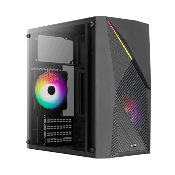 CASE GAMING RGB AEROCOOL RAIDER MINI-G-BK-V2 VENTILADORES 2 DE 120MM CON VIDRIO LATERAL ACCS-PV44023.11