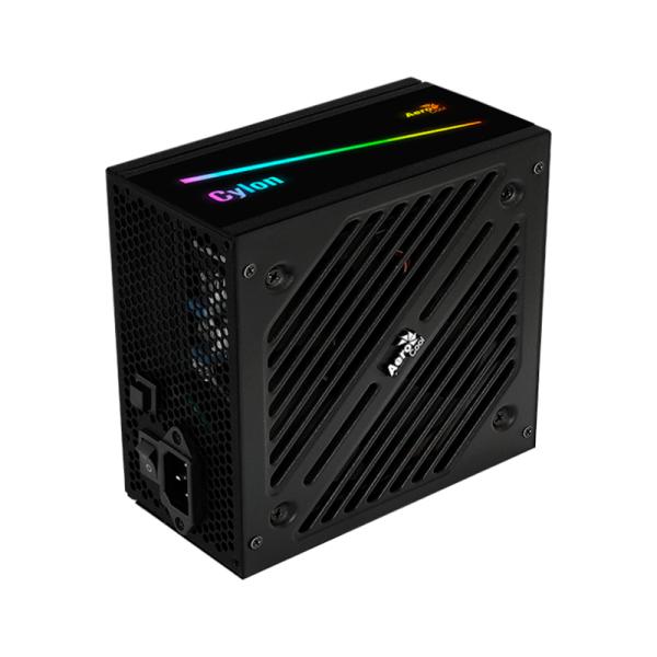FUENTE DE PODER AEROCOOL CYLON 600W FULL RANGE 80 PLUS BRONZE NO MODULAR ATX ACPB-CL60FUC.11 NEGRO