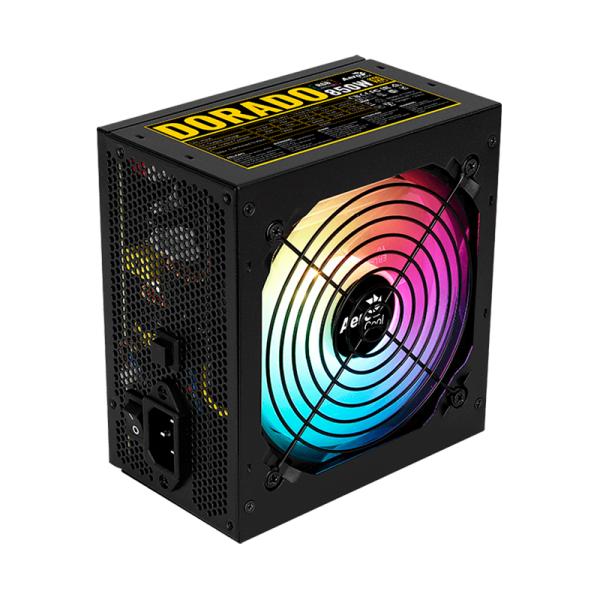 FUENTE DE PODER AEROCOOL DORADO 850W 80 PLUS GOLD NO MODULAR ATX ACPG-DO85FUC.11 NEGRO