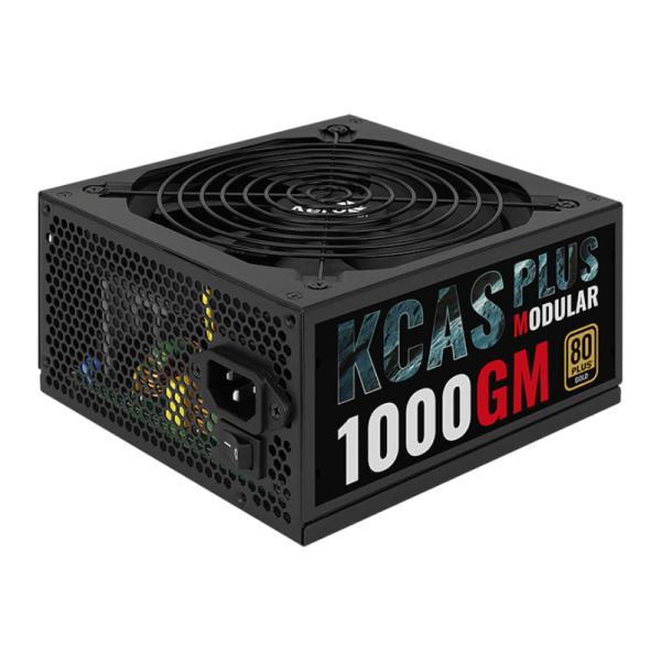 FUENTE DE PODER AEROCOOL 1000GM KCAS PLUS 1000W 80 PLUS GOLD SEMI MODULAR ATX ACPG-KPK0FUC.12 NEGRO