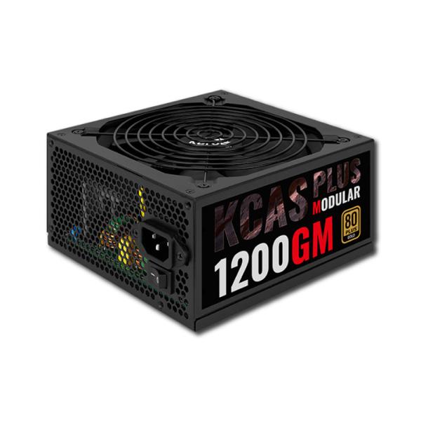FUENTE DE PODER AEROCOOL KCAS PLUS 1200M 1200W 80 PLUS BRONZE SEMI MODULAR ATX ACPG-KPK2FUC.12 NEGRO
