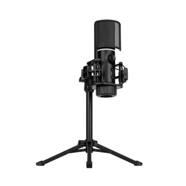 MICRÓFONO GAMING RGB STREAMPLIFY MIC-48-RGB-TP-BK ALÁMBRICO 3.5MM CON TRÍPODE SPMC-MZ1C127.11 NEGRO