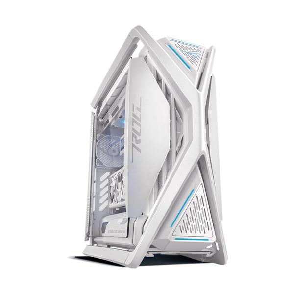 CASE GAMING RGB ASUS ROG HYPERION GR701 FULL TOWER VENTILADORES 4 DE 140MM CON VIDRIO LATERAL Y FRONTAL 90DC00F3-B38000 BLANCO