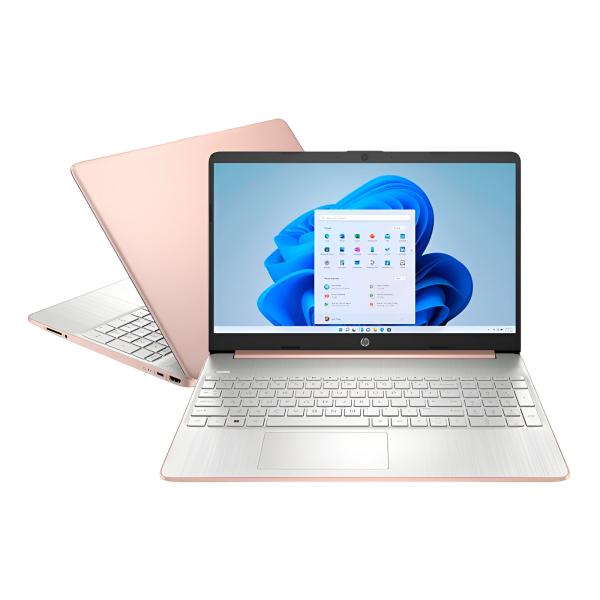 LAPTOP HP 953R0UA 15-EF2012NR 15.6" RYZEN 5 5500U 16GB 512GB SSD WIN 11 ROSADA-ENGLISH