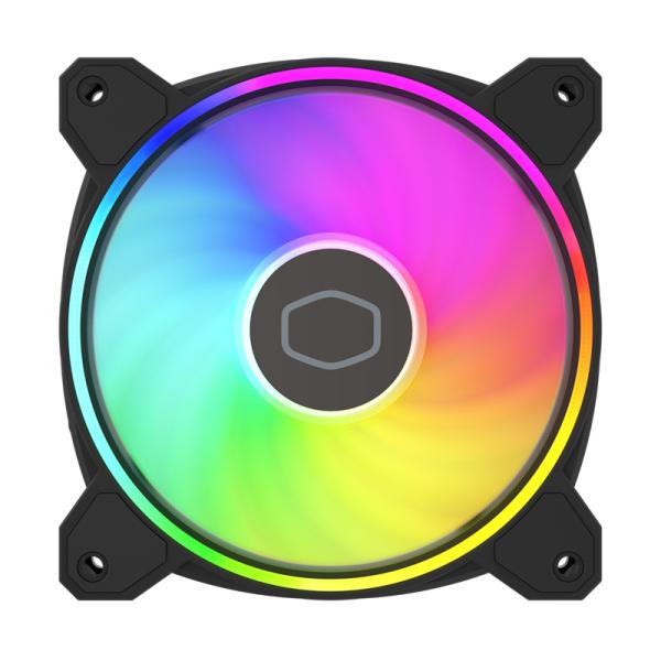 ABANICO RGB COOLER MASTER MASTERFAN MF120 HALO2 1X12CM MFL-B2DN-21NP2-R2 NEGRO
