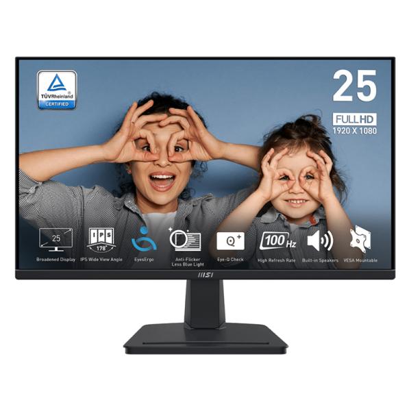 MONITOR 24.5"MSI PRO MP251 1920 X 1080 FHD 100HZ 1MS HDMI DISPLAY PORT 9S6-3PC2CM-001