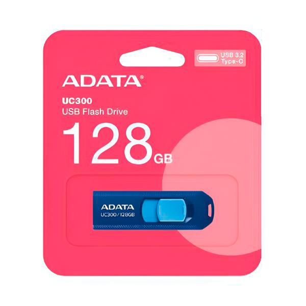 MEMORIA USB 128GB ADATA UC300 USB-C 3.2 GEN 1 ACHO-UC300-128G-RN/BU AZUL / CELESTE