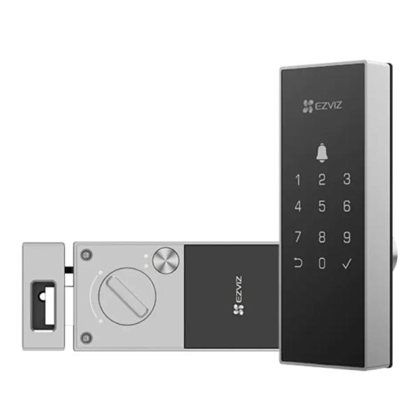 CERRADURA INTELIGENTE EZVIZ CS-DL03-R100-WBCP-GR (O-STD) (E) CODIGO WIFI 2.4 GHZ APP 310500548 NEGRO