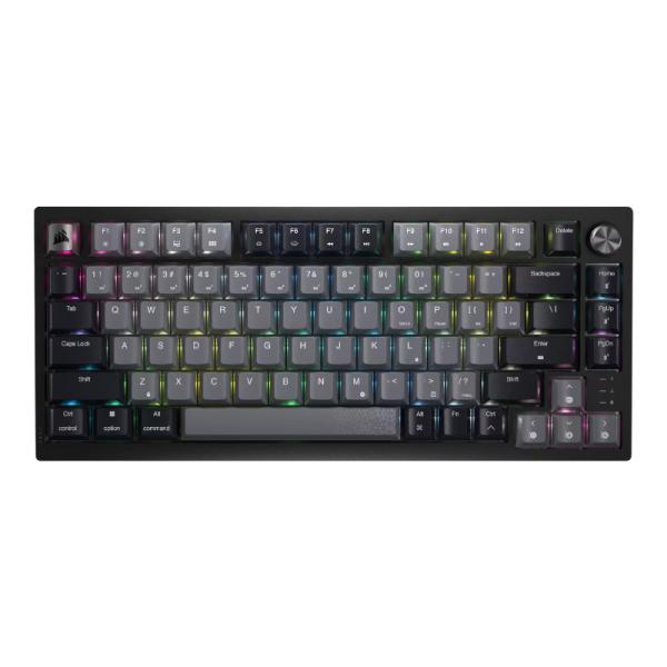TECLADO GAMING RGB CORSAIR K65 PLUS MEC&Aacute;NICO INAL&Aacute;MBRICO BLUETOOTH Y AL&Aacute;MBRICO USB INGL&Eacute;S CH-91D401L-NA NEGRO