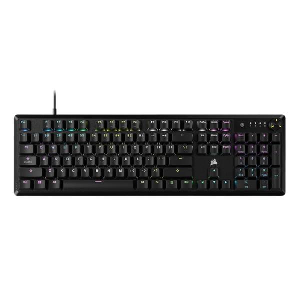 TECLADO GAMING RGB CORSAIR K70 CORE MECÁNICO ALÁMBRICO USB SWITCH ROJO INGLÉS CH-910971E-NA